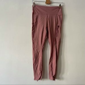 Fabletics motion 360 high waisted pink leggings with side mesh leggings